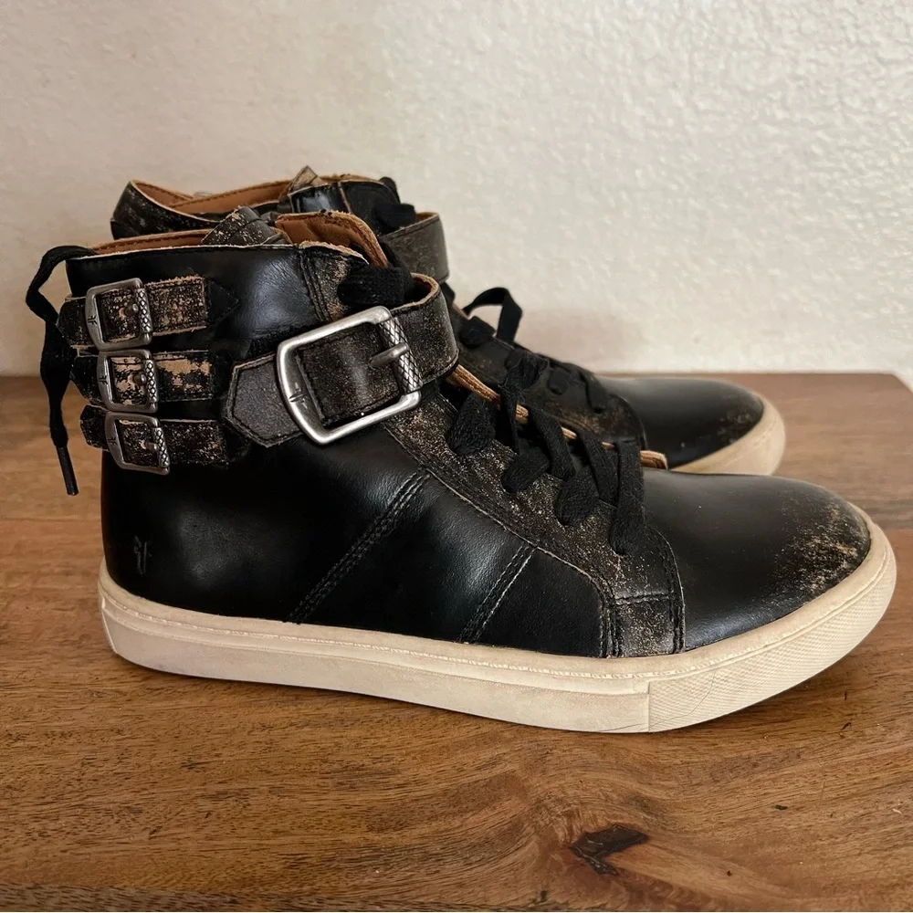 Frye Unisex-Child Dylan Strap Sneaker Size 2